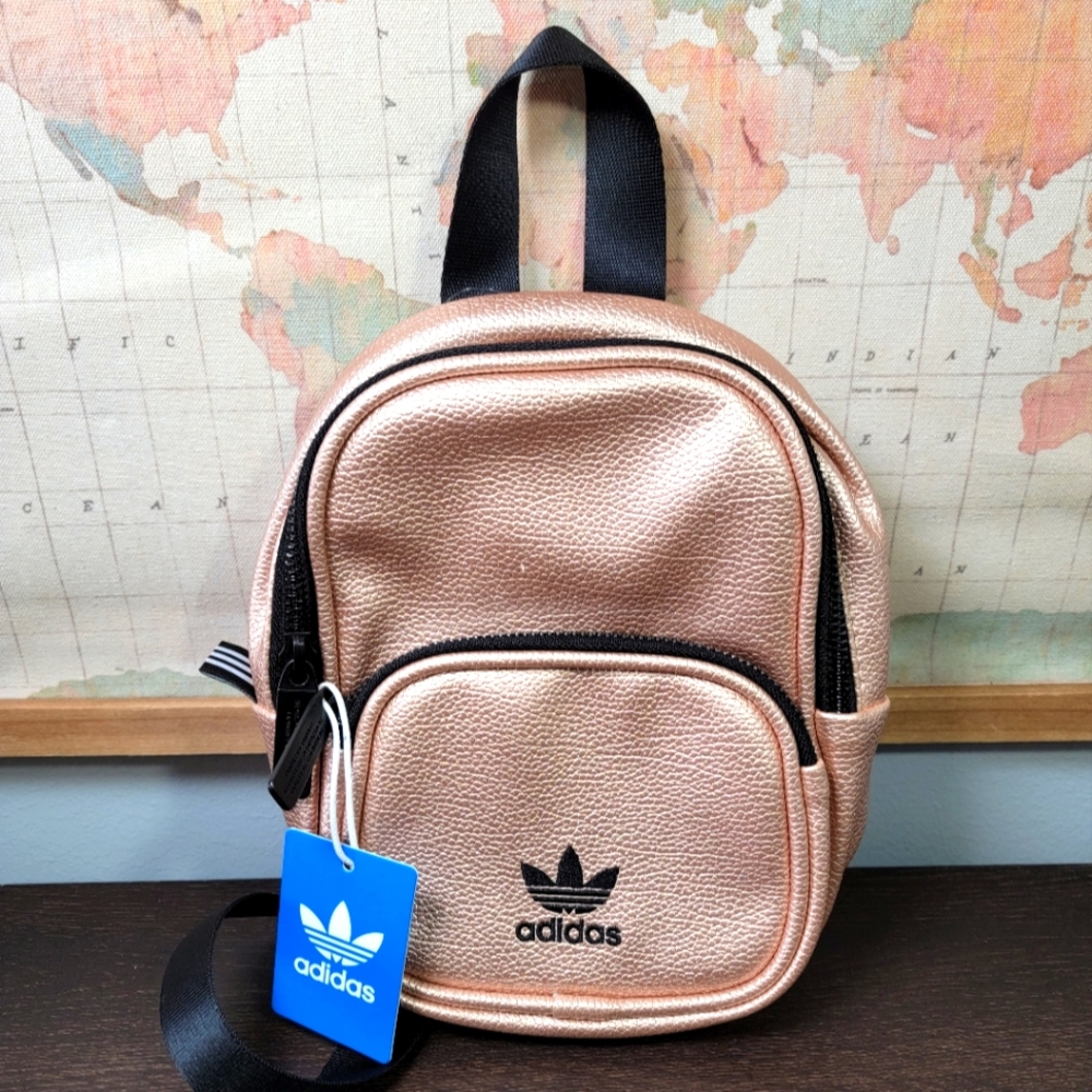 BRAND NEW Adidas Originals Mini PU Leather Backpack - Picture 1 of 5